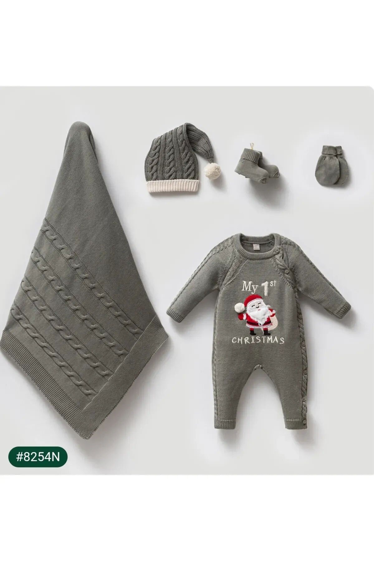 Premium Unisex Christmas Yenidoğan 5'li Set