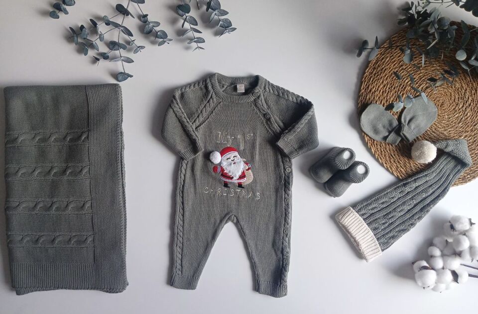 Premium Unisex Christmas Yenidoğan 5'li Set