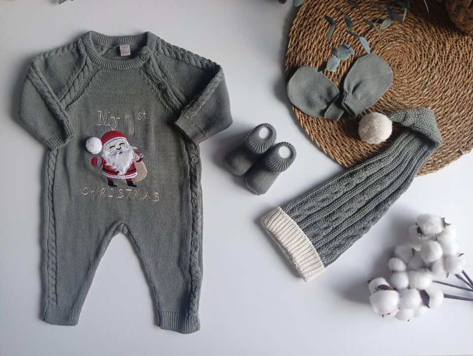 Premium Unisex Christmas Yenidoğan 5'li Set