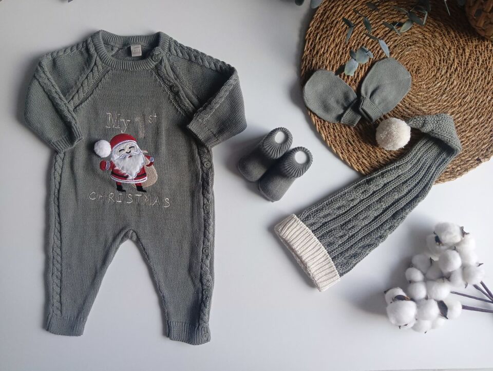 Premium Unisex Christmas Yenidoğan 5'li Set