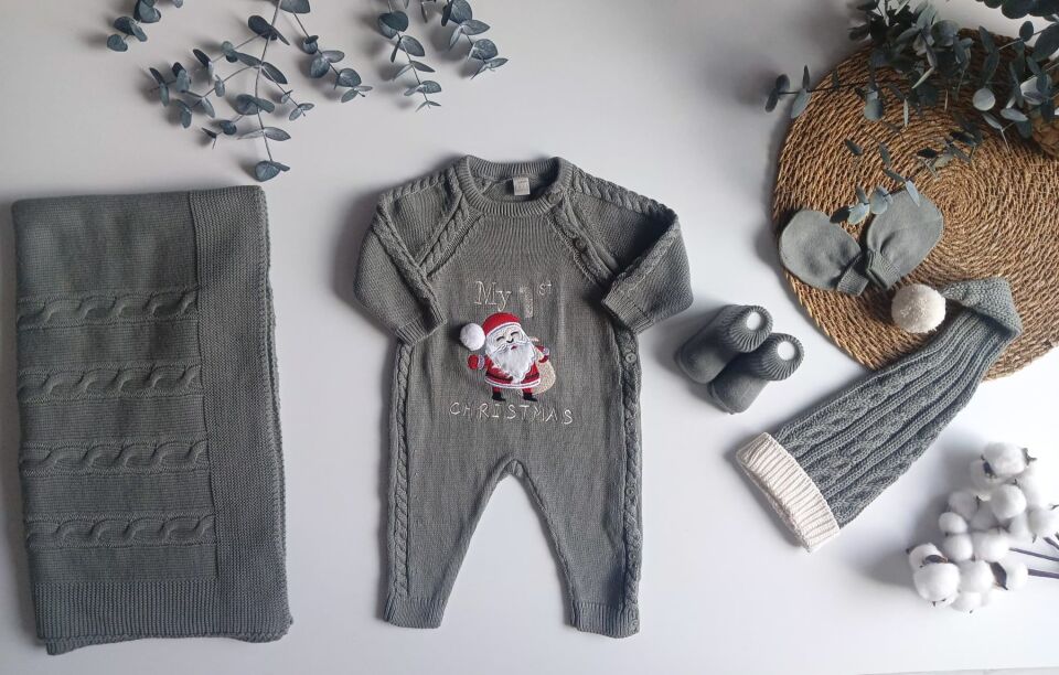 Premium Unisex Christmas Yenidoğan 5'li Set