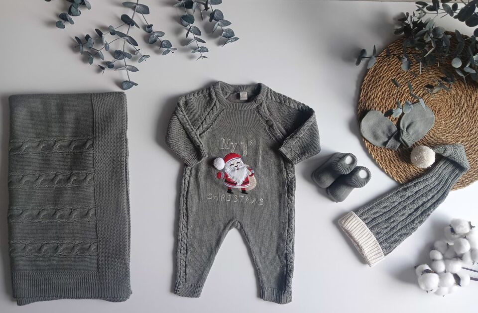 Premium Unisex Christmas Yenidoğan 5'li Set