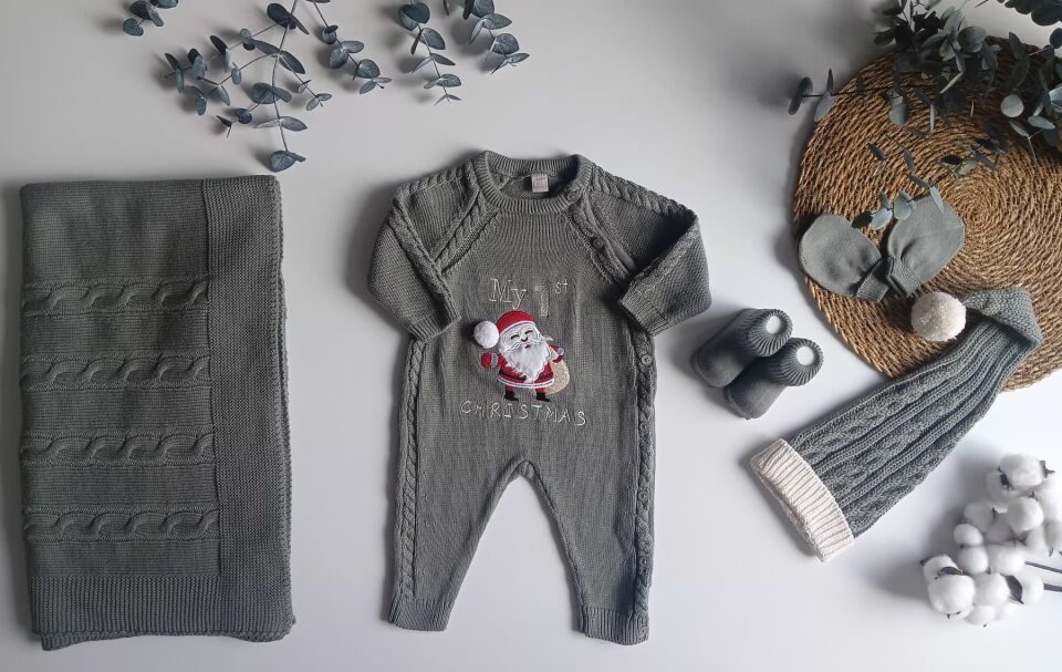 Premium Unisex Christmas Yenidoğan 5'li Set